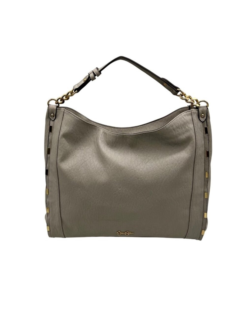 Jessica Simpson Grey Faux Leather Shoulder Bag